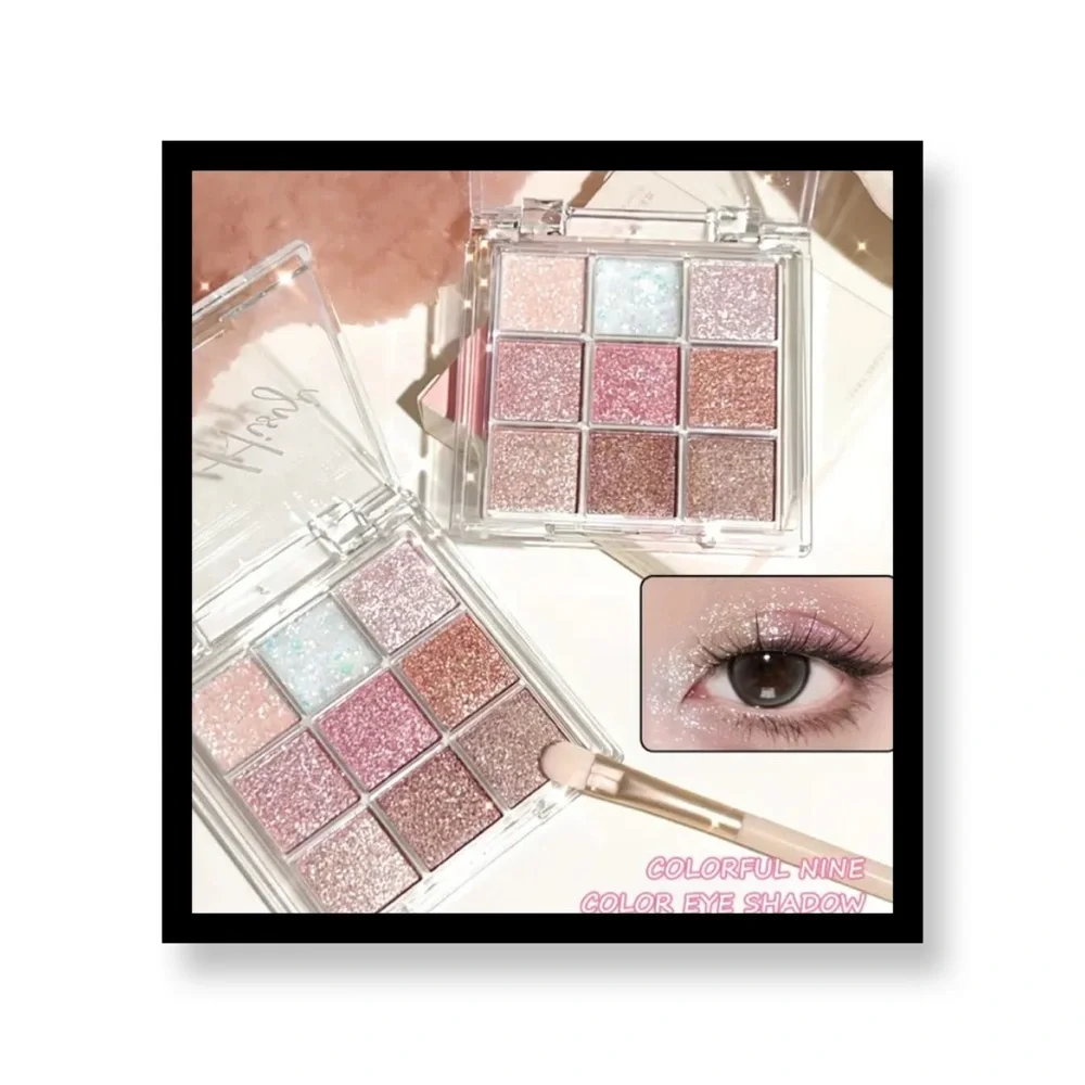 💕💕2/$12-Hisyi 9-Color Eyeshadow Palette -